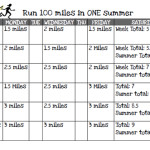 Summer Exercise Challenge: 100 Mile Summer