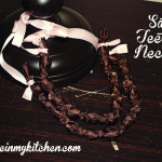 Simple Satin Necklace {great for teething, too!}