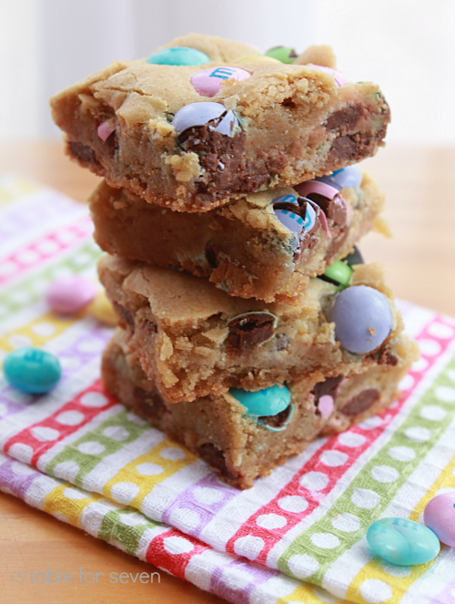M&M Cookie Bars